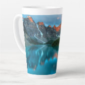 Berg- en meer latte mok (Linkerhoek)