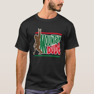 berg kerel grappige grote voet Sasquatch Wandelen T-shirt
