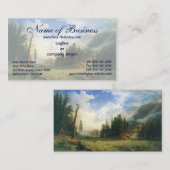 Berg landschap, Bierstadt, Hudson River School Visitekaartje (Voorkant / Achterkant)