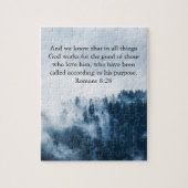 Berg landschap Bijbel Verse Romans 8 Legpuzzel (Verticaal)