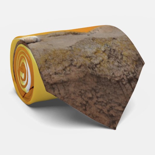 Berg leeuw op zonsondergang stropdas (Opgerold)