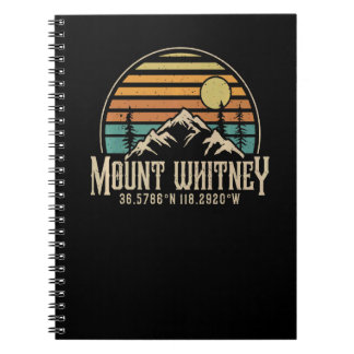 Berg Mt Whitney California Wandelen Kamperen Berg Notitieboek
