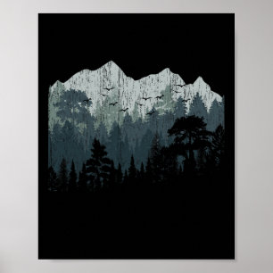 Berg Natuur Wandelen Wilde Dieren Bomen Buiten Voo Poster