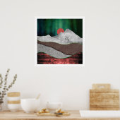 Berg Noorderlicht Poster (Keuken)