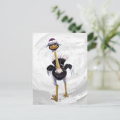 Berg onderweg naar Ostrich Briefkaart (Staand voorkant)