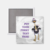 Berg onderweg naar Ostrich Magneet (Voorkant / Achterkant)