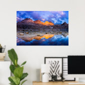 Berg reflectie, Californië Poster (Thuiskantoor)