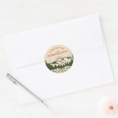 Berg Ronde Sticker (Envelop)