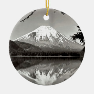 Berg Saint Helens en Spirit Lake Keramisch Ornament