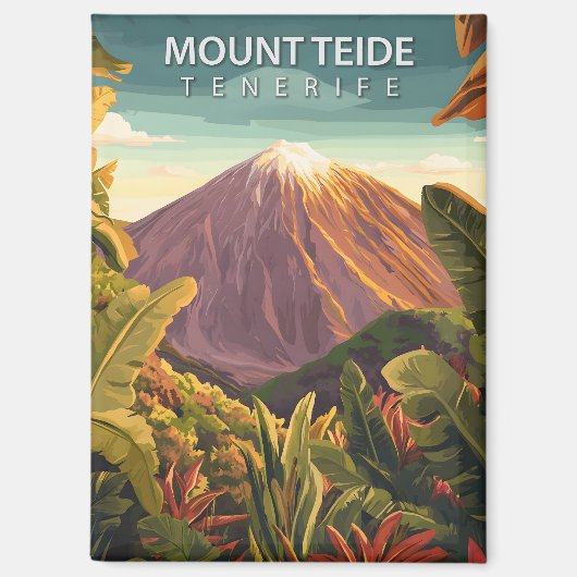  berg Teide Tenerife Canarische eilanden Magneet (Voorkant)