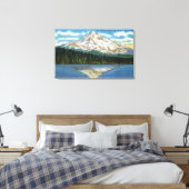Berg Uitzicht van het Lost Lake Canvas Afdruk (Insitu (Slaapkamer))
