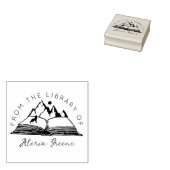 Berg Van de Bibliotheek Van, Aangepast Boek Rubberstempel (Gestempeld)