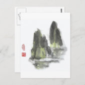 Berg van de Giants in White briefkaart (Voorkant / Achterkant)