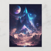 Berg van het landschap Crystal Fantasy Briefkaart (Voorkant)