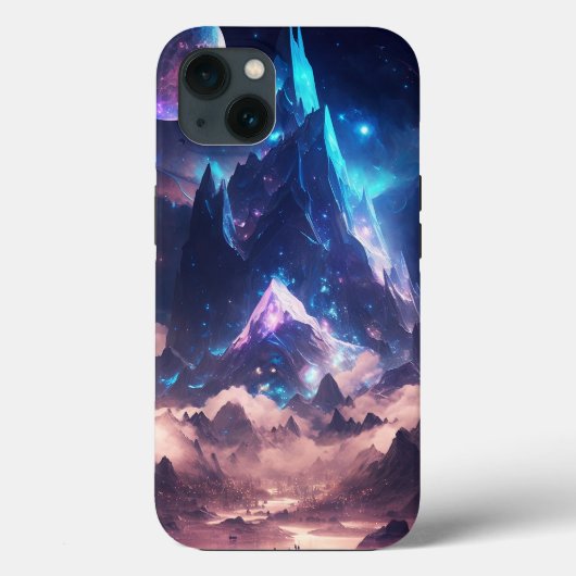 Berg van het landschap Crystal Fantasy Case-Mate iPhone Case (Achterkant)