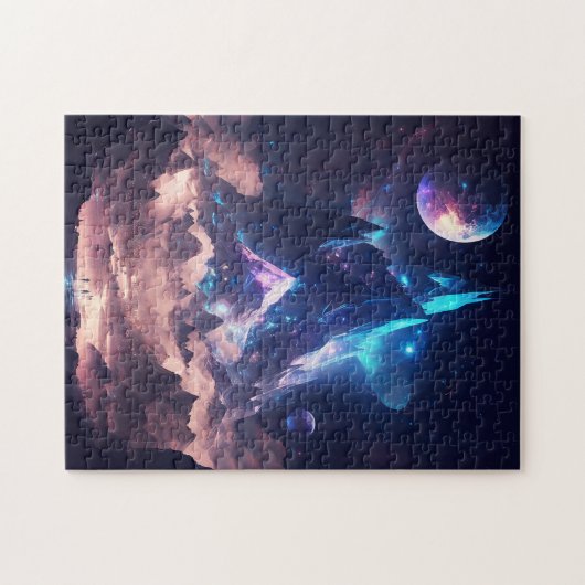 Berg van het landschap Crystal Fantasy Legpuzzel (Horizontaal)