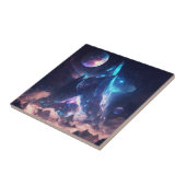 Berg van het landschap Crystal Fantasy Tegeltje (Zijkant)