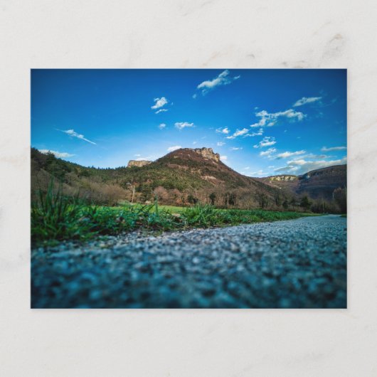 berg vanaf de weg briefkaart (Voorkant)