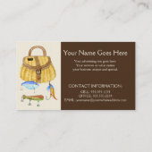 Berg Vist het Meer van het chartermeer Boat Brown Visitekaartje (Achterkant)