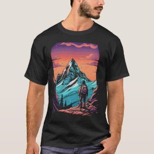 Berg Wandelen Zonsondergang T-shirt