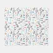Berg Wandelpatroon Fleece Deken (Voorkant (Horizontaal))