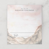 Berg Waterverf Outdoor Bruiloft (Buitenkant ongevouwen)