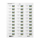 Berg Wilde Bloemen Bloemige Retouradres Etiket (Full Sheet)