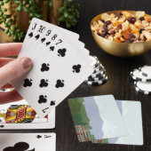 bergachtig uitzicht pokerkaarten (Insitu)