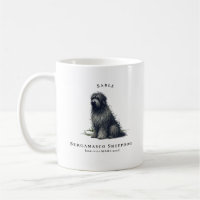 Bergamasco-herdershond waterverf hond | Monogram