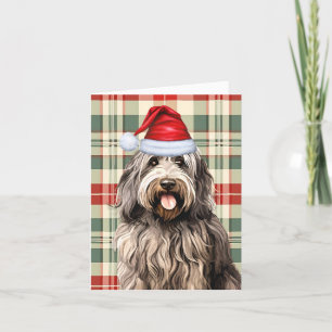 Bergamasco Kerst Hond Vakantie Plaid Feestdagen Kaart