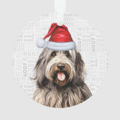 Bergamasco Nom du chien et photo Noël (dos)