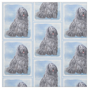 Bergamasco Sheepdog Painting - Cute Original Dog A Stof