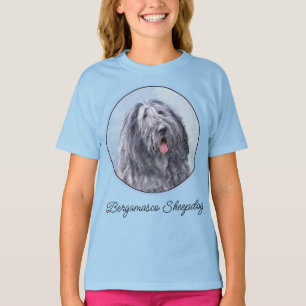 Bergamasco Sheepdog Painting - Cute Original Dog A T-shirt