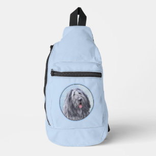 Bergamasco Sheepdog Shepherd Schilderen Schattigee Sling Bag