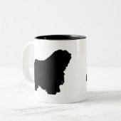 Bergamasco Tweekleurige Koffiemok (Voorkant links)