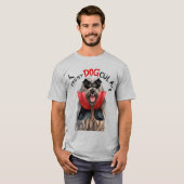 Bergamasco Vampire Dog Funny Halloween T-shirt (Voorkant volledig)