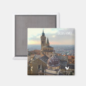 Bergamo, Italie - aimant frigo par Velvet Escape (Recto/Verso)