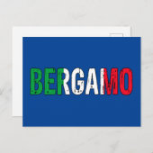 Bergamo Italië Briefkaart (Voorkant / Achterkant)