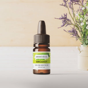 Bergamot Essential Oils Étiquette de bouteille par