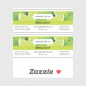 Bergamot Essential Oils Étiquette de bouteille par (Feuille)