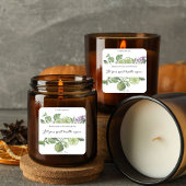 Bergamot Lemongrass Candle Label Quote Sticker