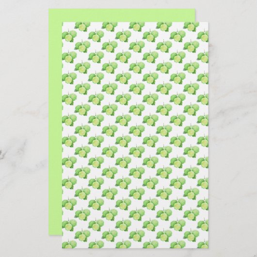 Bergamot Pattern Zeep Packaging | Lijnpapier (Voorkant / Achterkant)