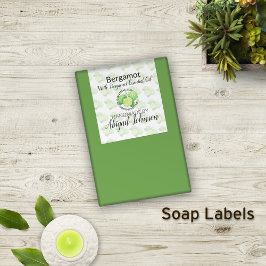 Bergamot Soap | Artisan Handmade | Homemade-etiket Rechthoekige Sticker