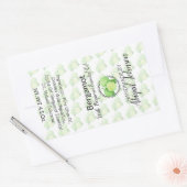 Bergamot Soap | Artisan Handmade | Homemade-etiket Rechthoekige Sticker (Envelop)