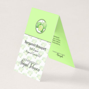 Bergamot Zelfgemaakt Bad & Body Label   Cadeau Lab Kaart