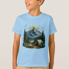 Bergavontuur Kamperen Natuur T-shirt
