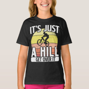 Bergbakketfietsen zijn een heuvel t-shirt