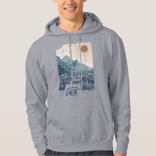 Bergbeer Natuur Landschap Hoodie