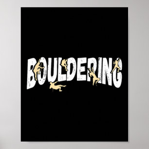 Bergbeklimmen Boulderen  Poster