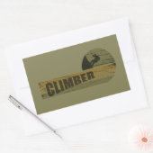 Bergbeklimmer  klimmer rechthoekige sticker (Envelop)